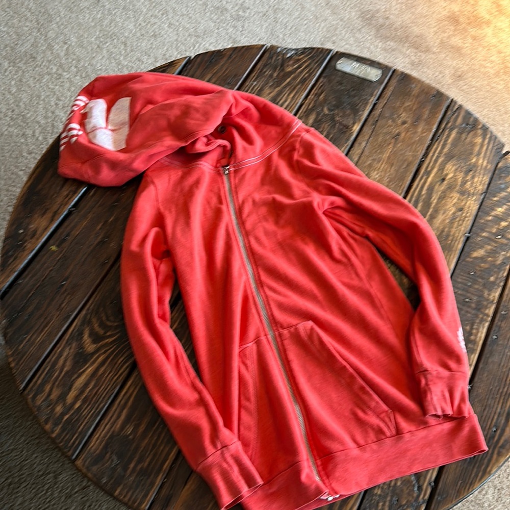 Rebel Yell long zip up hoodie xs